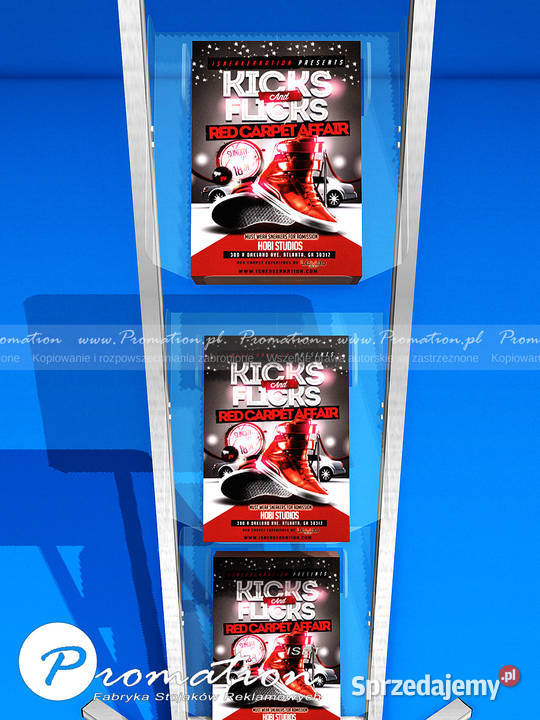 Stojak mobiny na kółkach na ulotki foldery Pozostałe