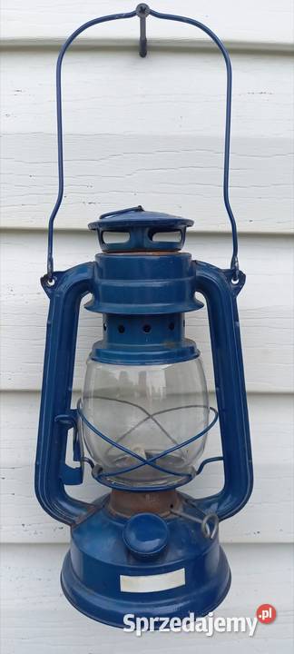 Lampa naftowa olejowa niebieska Pozostałe Małkinia Górna