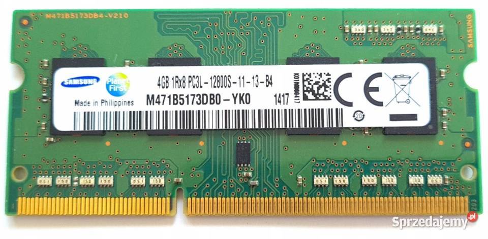 RAM SAMSUNG 4GB PC3L12800S DDR31600 1600MHz PC3 Opole sprzedam