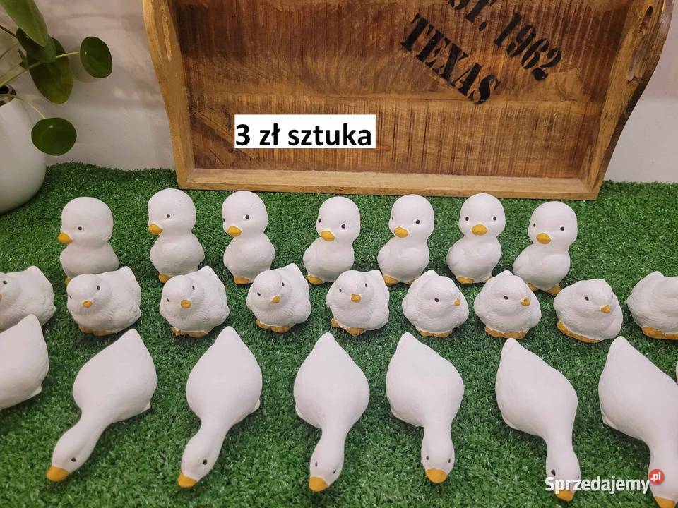 Mini kaczuszka gipsowa baranek gipsowy jajko z Bytom