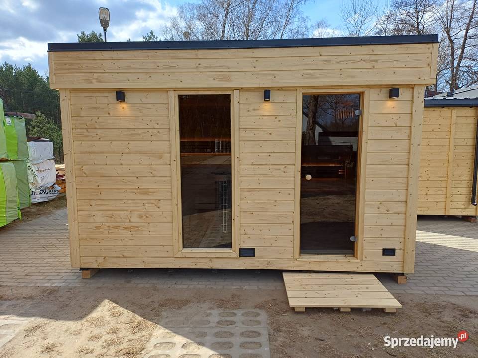 Sauna ogrodowa szkieletowa ocieplona z
