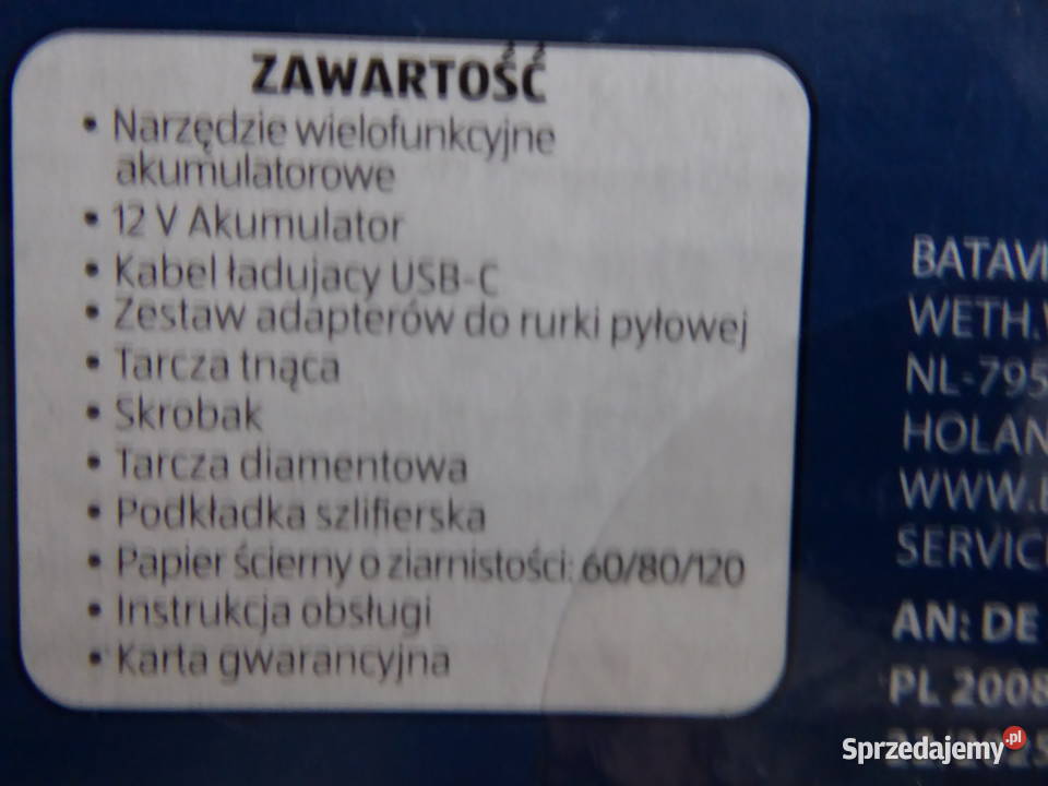 Nieużywane wielofunkcyjne nrzędzie FERREX 12V warmińsko-mazurskie