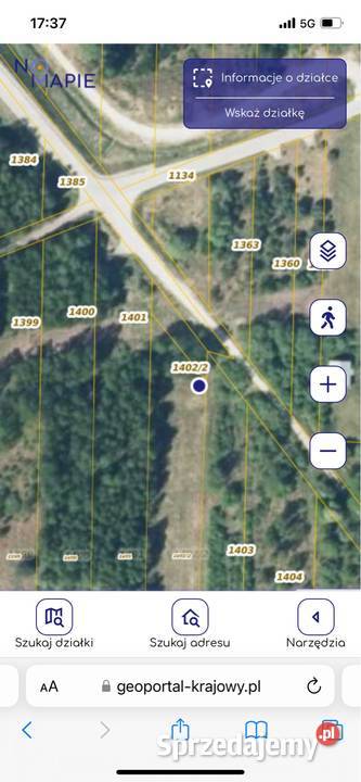 Dziatka budowlana 3318m2 Gm Falkow szeroka Budy