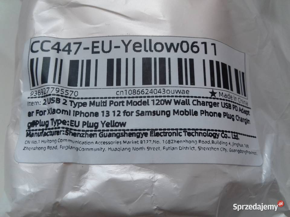 Ładowarka KO71 QC30 PD 2xUSB 2xUSBC 5V 3A 9V Bydgoszcz sprzedam