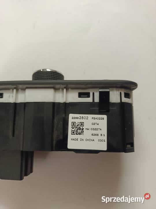 Opel pokrętło panel świateł 22992802 wielkopolskie Jarocin