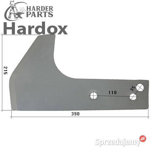 Krój płozowy HARDOX 084320P części do pługa Części zamienne podlaskie