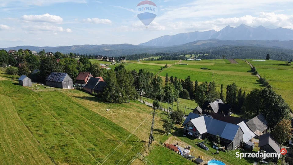 DZIAŁKA W RZEPISKACH Z WIDOKIEM NA TATRY małopolskie Rzepiska