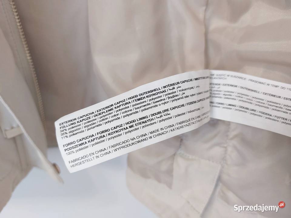 Kurtka beżowa L 40 Sfera Basic Hiszpańska jasna Wiatrówka  Moda i Styl Warszawa sprzedam