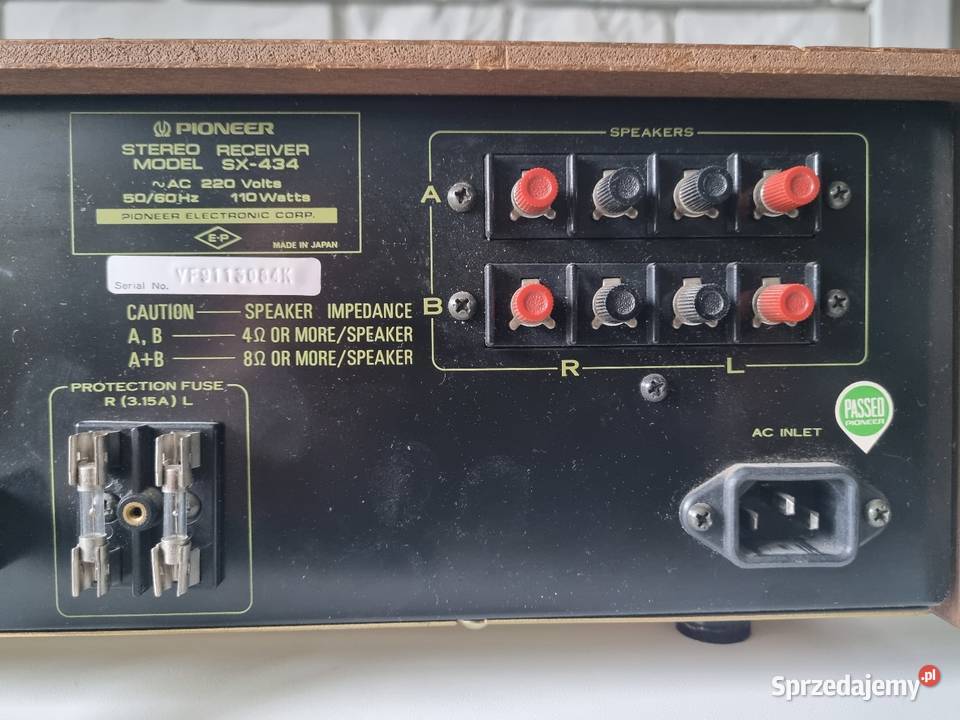 Amplituner stereo PIONEER SX434 Japan sprzedam