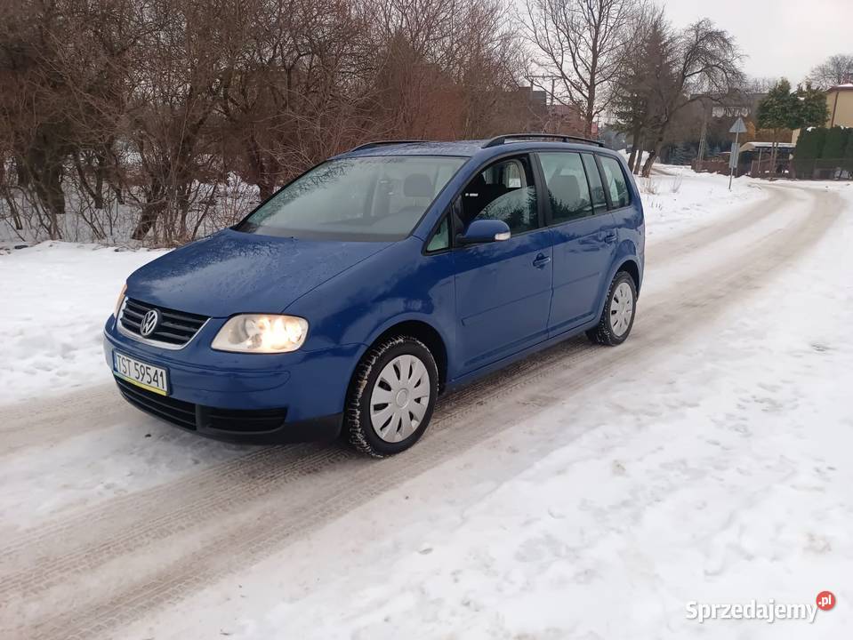 VW Touran 19 TDI BXE 7osobowy 6biegowy niebieski Starachowice