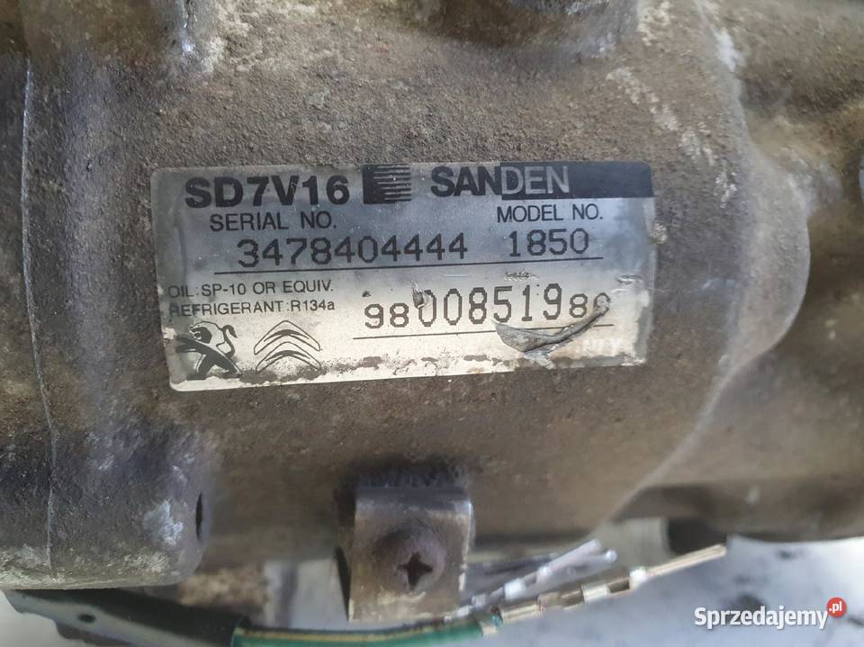 SPRĘŻARKA KLIMATYZACJI Citroen Jumpy II 16 HDI osobowe Rudka