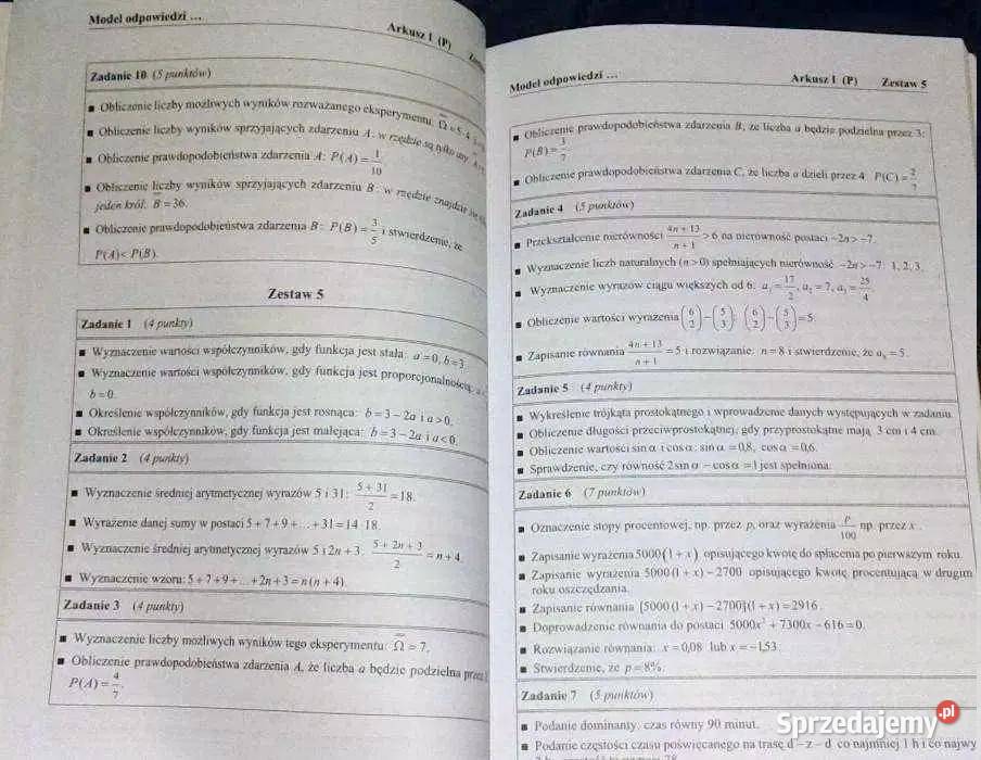 Matematyka arkusze maturalne S Zieleń miękka Chełm