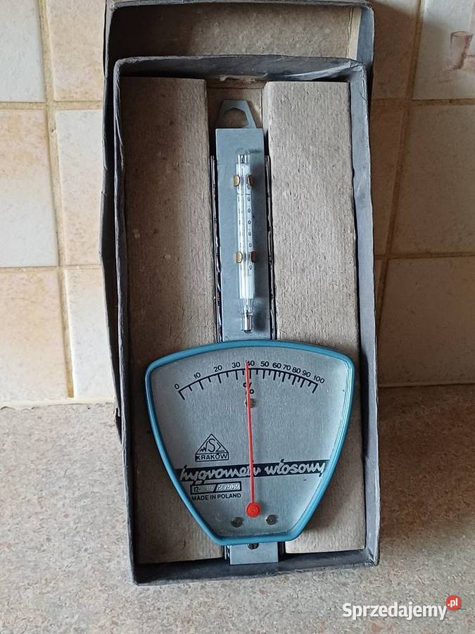 vintage higrometr z termometrem PRL Pozostałe sprzedam