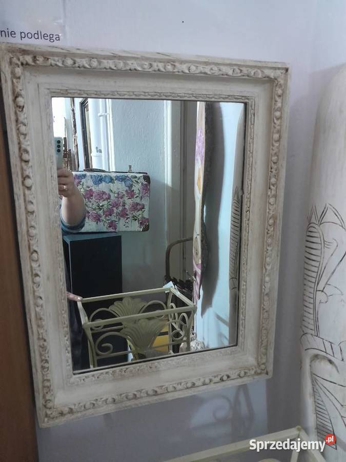 Shabby Chic lustro dolnośląskie Oleśnica