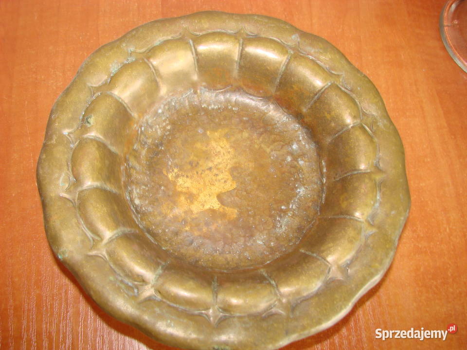 stara mosiężna miseczka popielniczka Pruszcz Gdański