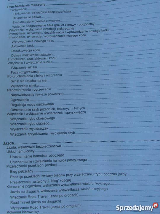 dtr instrukcja obsługi koparka holland mh city i sprzedam