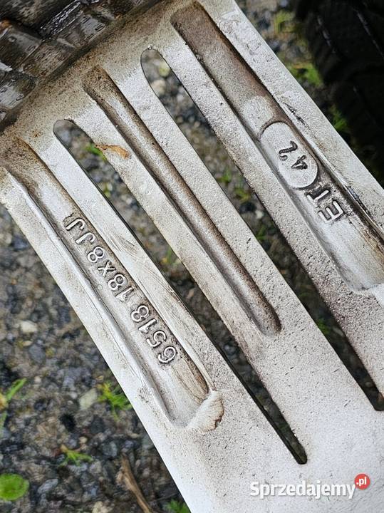 Alufelgi 5x112 z zimowymi oponami Samochodowe mazowieckie Warszawa
