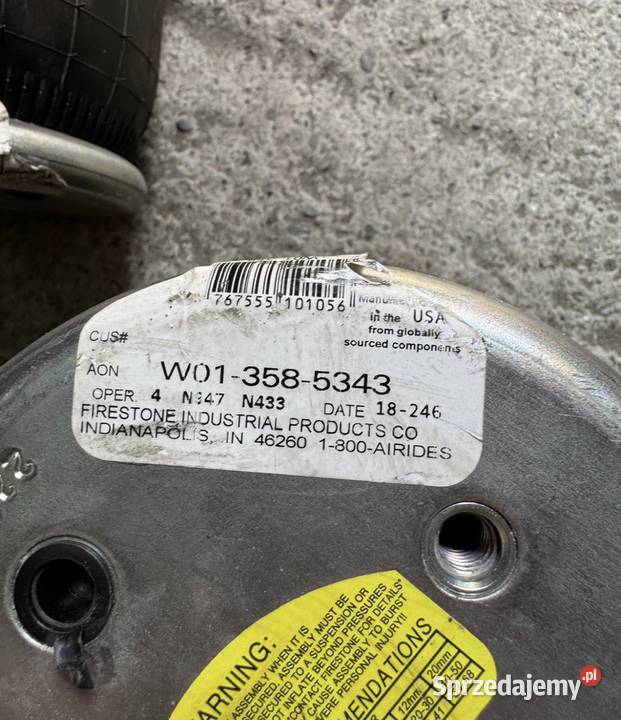 Poduszki Miechy zawieszenia Firestone W013585343 dostawcze Kielce