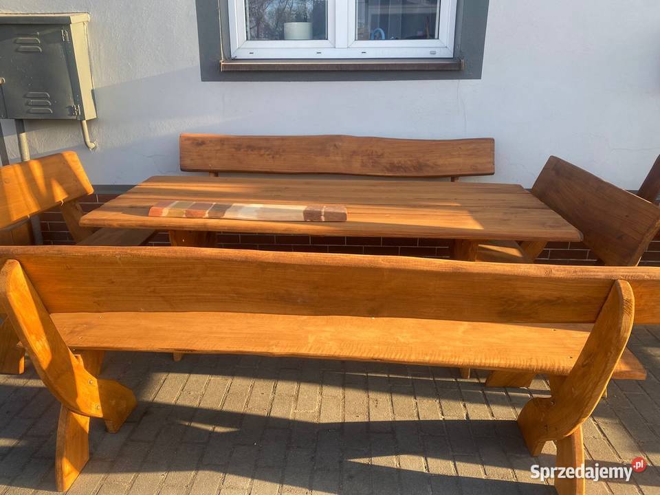 Meble drewniane ogrodowe śląskie Koziegłowy sprzedam