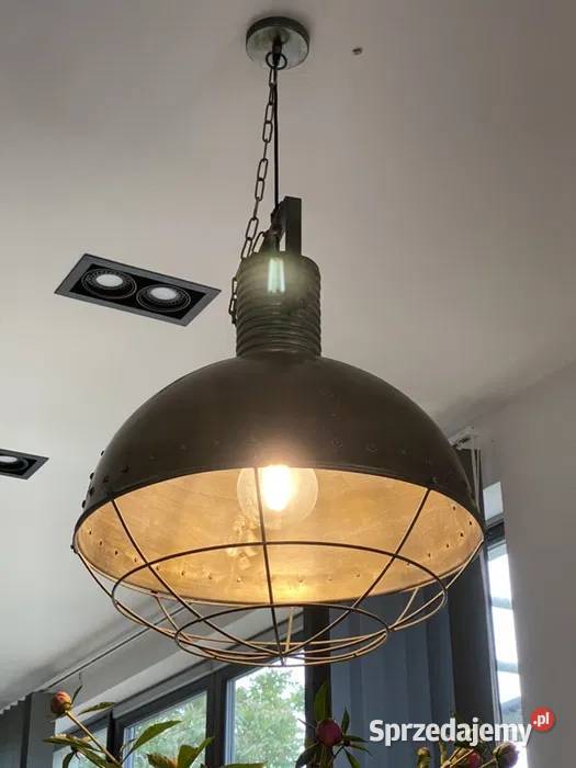 Duża loftowa metalowa lampa