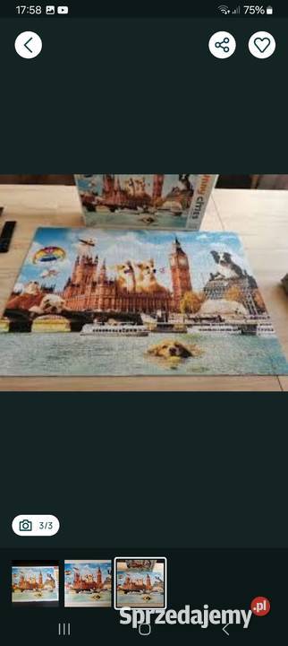 Psy w Londynie Funny Cities 1000 puzz Trefl Siemianowice Śląskie