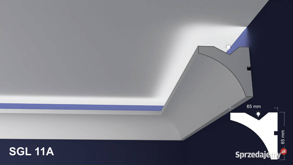 sztukateria wewnętrzna gzymsy led SGL11A sprzedam