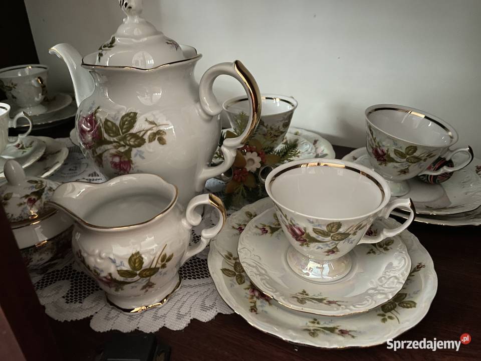 Serwis porcelanowy Wawel biały Wałcz