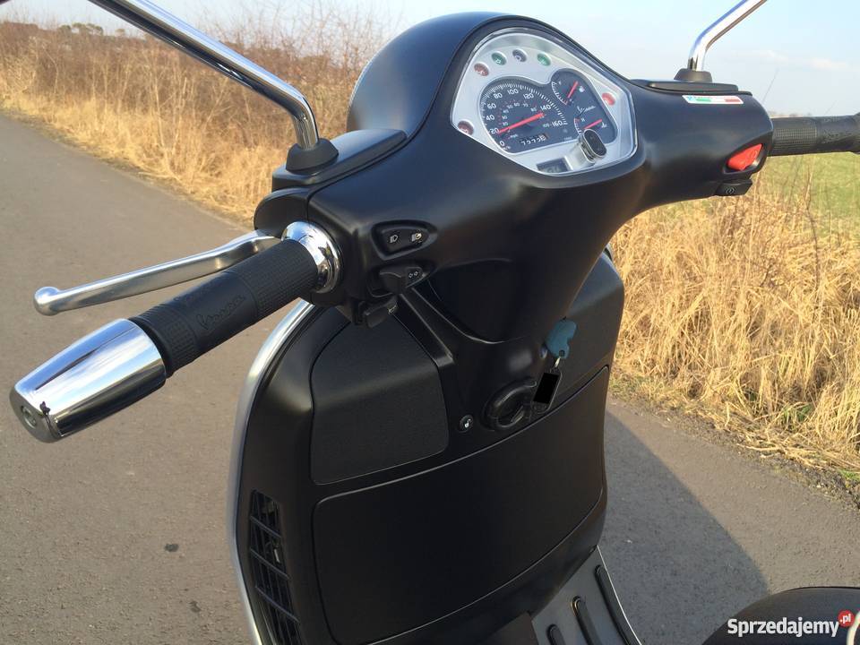 VESPA 125 ie GTS SUPER CZRNY MAT OKAZJA NOWA nieuszkodzony Gołuchów sprzedam