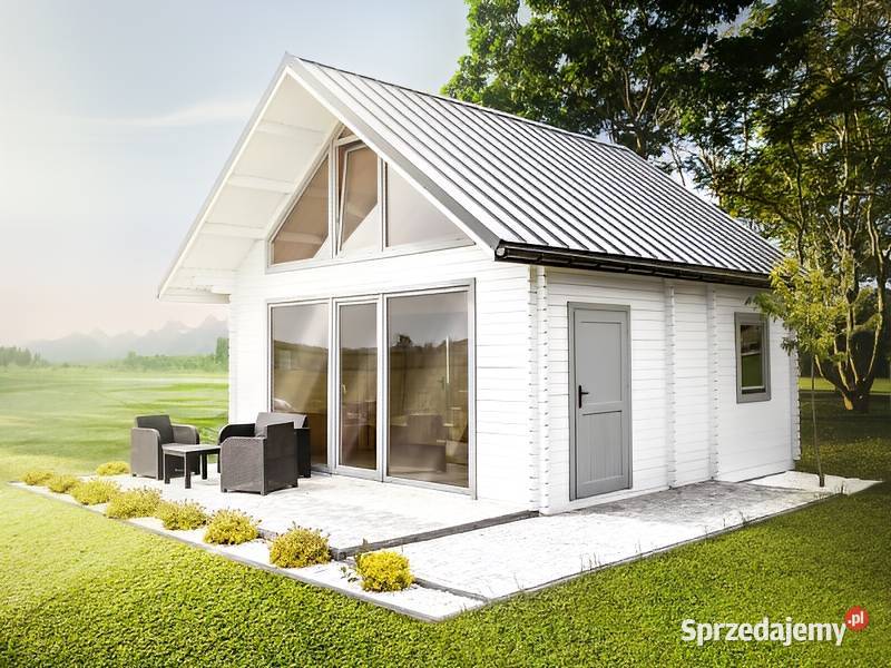 Domek z poddaszem Lena 6x6 świerk 44mm OBNIŻKA Parzymiechy sprzedam