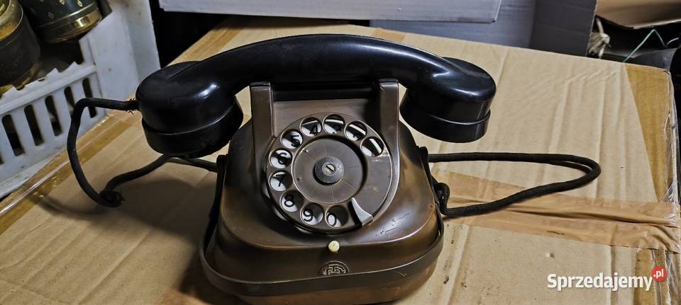 Telefon RTT 56 obudowa miedziana zabytek antyk Lutoryż