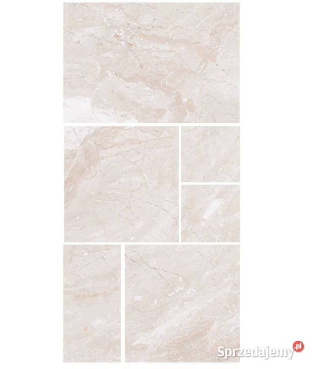 Płytki Marmur Queen Beige bębnowany komplet 0742 Gdynia
