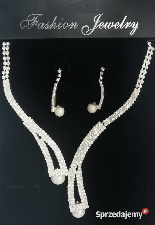 Naszyjnik i kolczyki z topazami pozłacane Sieradz sprzedam