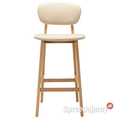 vidaXL Stołki barowe 2 kremowe tapicerowane Warszawa