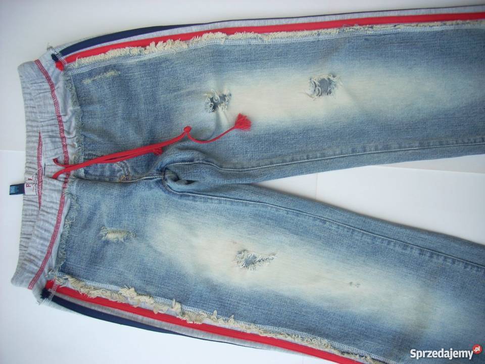 FP Spodnie Dżinsy z Dziurami Lampasy 29 S Dżins  małopolskie Nowy Sącz