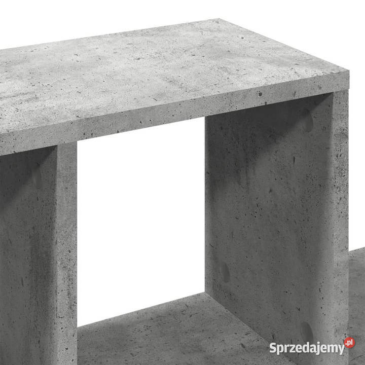 Półka ścienna szarość betonu 100x20x53 WM848020 Warszawa