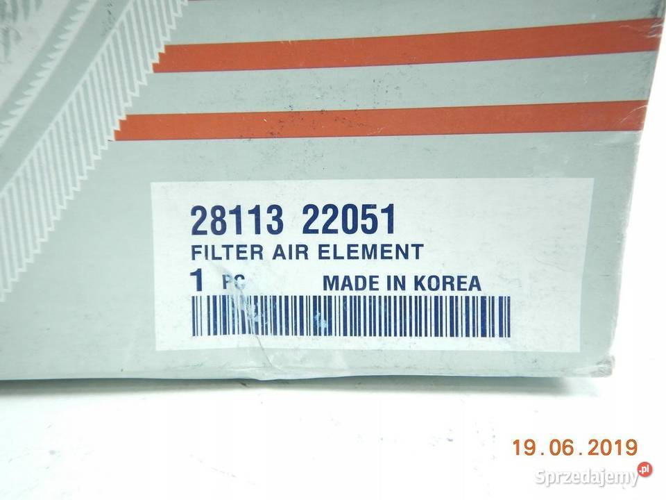 FILTR POWIETRZA HYUNDAI SCOUPE 9296 15 16 ASO