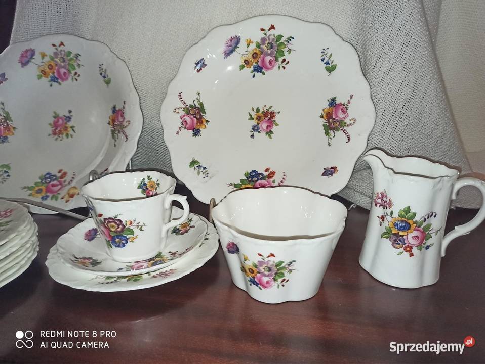 filiżanka z talerzykiem deserowym Cauldon