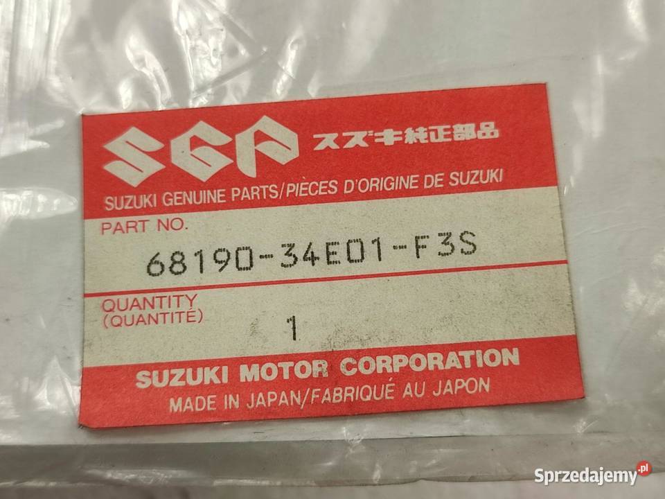 ZESTAW NAKLEJEK LEWY BOCZEK SUZUKI GSXR600 9700 sprzedam
