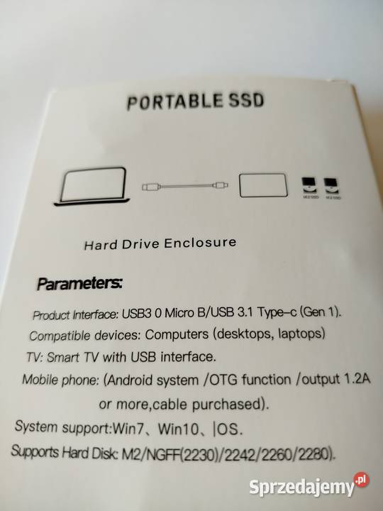 Dysk twardy zewnętrzny SSD 4TB HardDisk Portable Gdańsk sprzedam