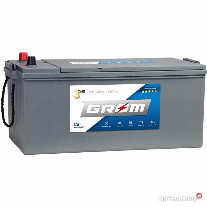 Akumulator GROM Premium 230Ah 1300A EN LEWY PLUS kujawsko-pomorskie Grudziądz