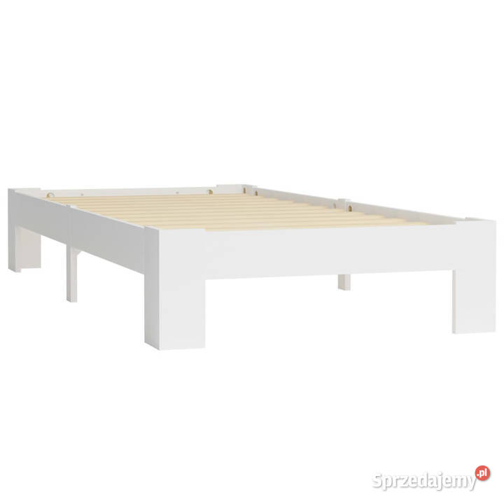Rama łóżka biała lite drewno sosnowe 90 x 200 Warszawa