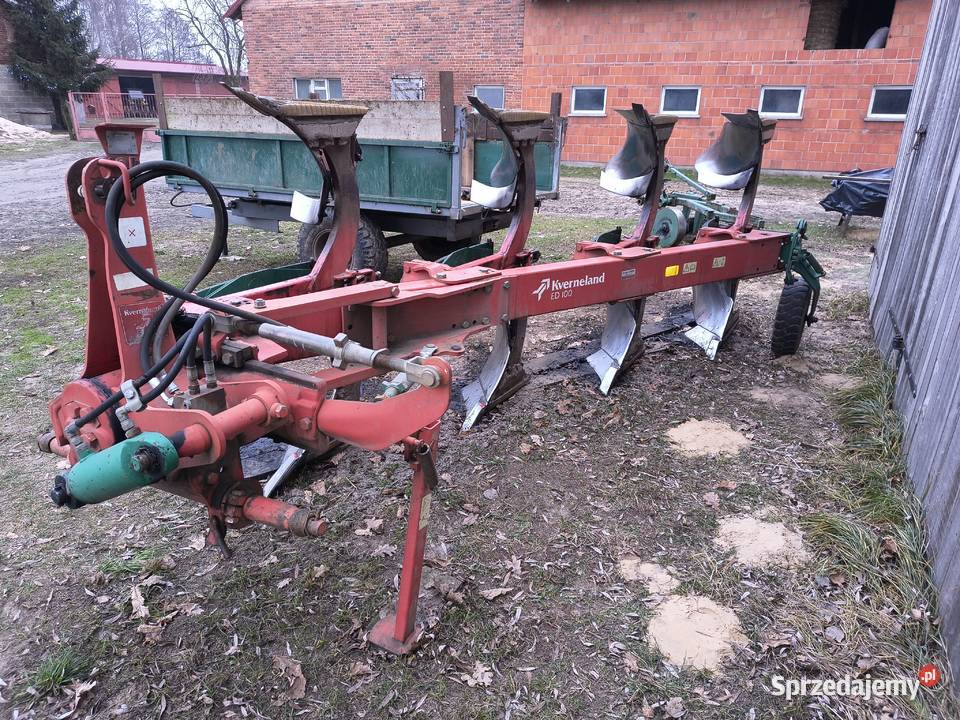 Pług Kverneland 4 skibowy obrotowy ED 100 Brzeziny sprzedam