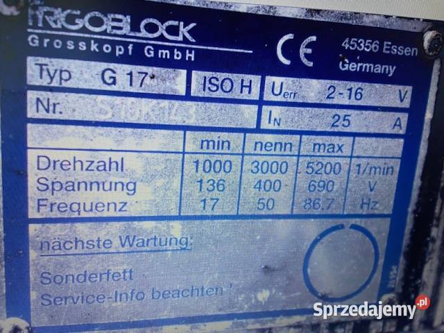 Generator Frigoblock G17 G 17 Agregat FK13 Atego ciężarowe Maszewo
