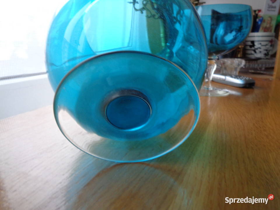 Szkło PRL Lazurowa Kula Lubin