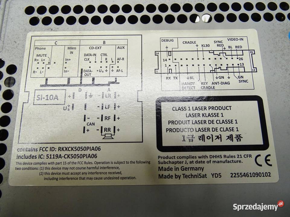 RADIO WYŚWIETLACZ PANEL NAVI NAVIGACJA
