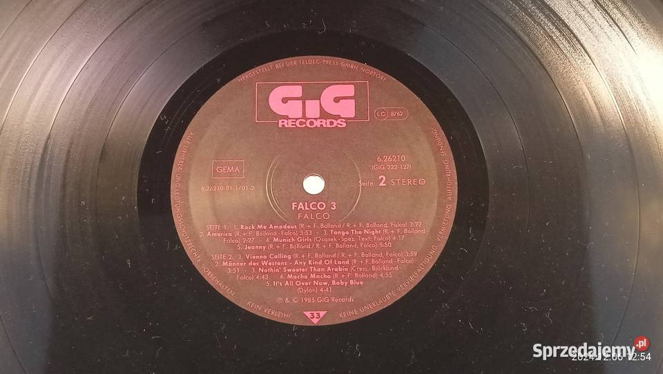 Falco Falco 3 elektroniczna Płyty i kasety Kraków