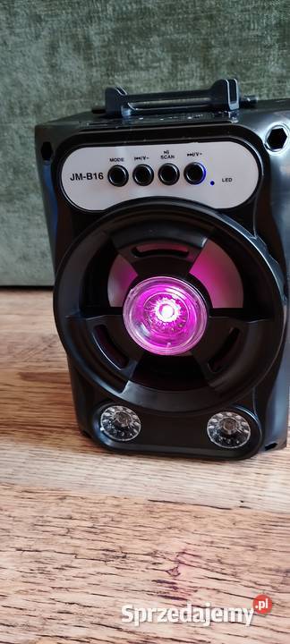 Nowy Głośnik Bluetooth B16 Mocny Bas Efekty LED Wąbrzeźno sprzedam