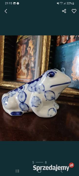Porcelanowa żabka mazowieckie