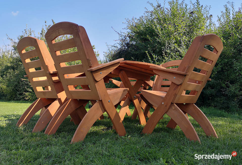 Meble ogrodowe drewniane składane typ X lamel 1 Kalety sprzedam