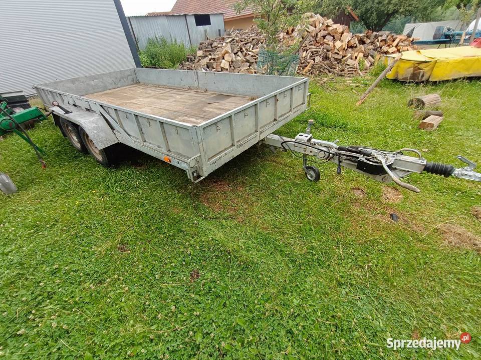 Przyczepa samochodowa do busa ciężarowa laweta Burtowe i plandeki Stary Sącz sprzedam
